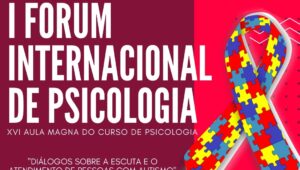 Card de divulgação I Fórum Internacional de Psicologia