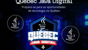 arte do curso Québec Java Digital para profissionais de tecnologia